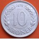 DINAMARCA 10 KRONER 1979 REINA MARGARITA II KM.864 MONEDA DE NICKEL SC- Denmark 10 Coronas