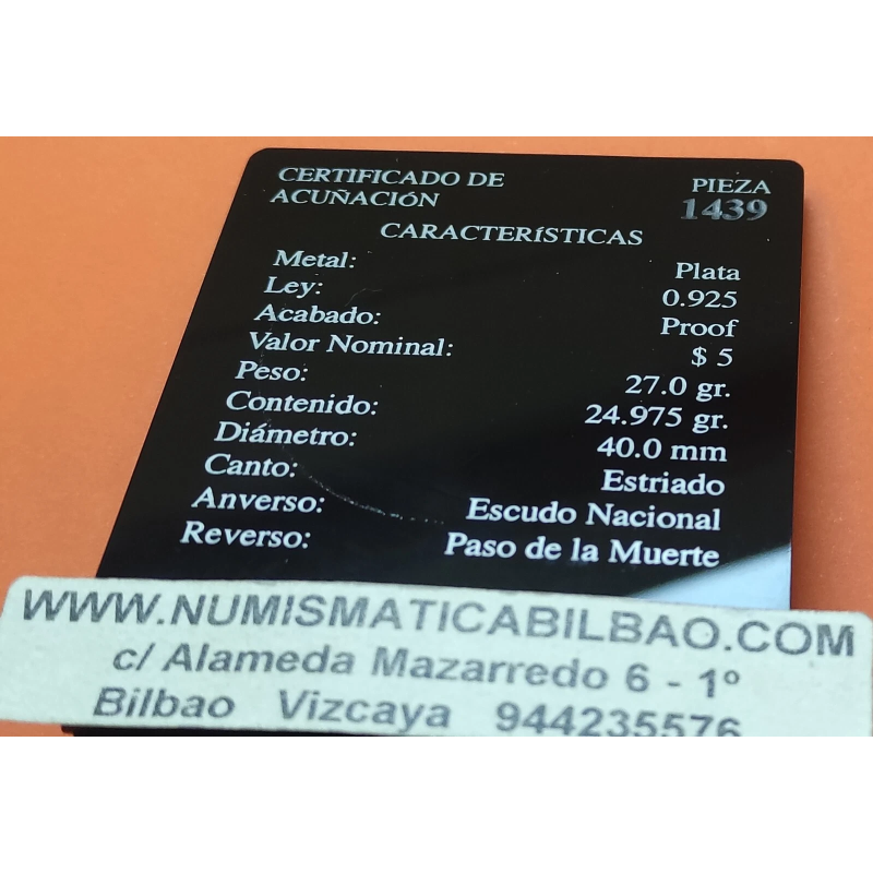 . @RARA@ MEXICO 5 NUEVOS PESOS 2000 EL HOMBRE y SU CABALLO KM.XXX MONEDA DE PLATA PROOF silver IBEROAMERICANA (BOTH)