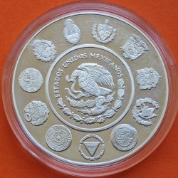 . @RARA@ MEXICO 5 NUEVOS PESOS 2000 EL HOMBRE y SU CABALLO KM.XXX MONEDA DE PLATA PROOF silver IBEROAMERICANA (BOTH)