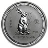 AUSTRALIA 50 CENTAVOS 1999 Año del CONEJO I Serie Lunar MONEDA DE PLATA SILVER 1/2 DOLAR ONZA HALF OZ YEAR OF THE RABBIT