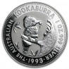 AUSTRALIA 1 DOLAR 1993 KOOKABURRA MONEDA DE PLATA PURA SC $1 Dollar Coin ONZA OZ OUNCE CÁPSULA