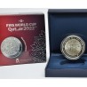 . @RARA@ ESPAÑA 10 EUROS 2021 COPA MUNDIAL DE FUTBOL DE LA FIFA QATAR 2022 MONEDA DE PLATA PROOF ESTUCHE FNMT