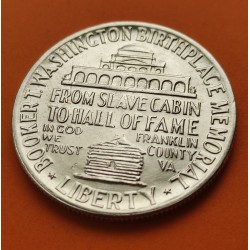 ESTADOS UNIDOS 1/2 DOLAR 1951 BOOKER T. WASHINGTON MEMORIAL KM.198 MONEDA DE PLATA SC Half Dollar commemorative