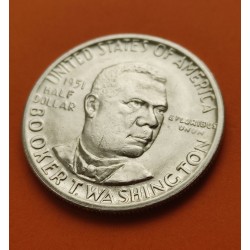 ESTADOS UNIDOS 1/2 DOLAR 1951 BOOKER T. WASHINGTON MEMORIAL KM.198 MONEDA DE PLATA SC Half Dollar commemorative