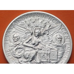 . @SUPER LUJO@ ESTADOS UNIDOS 1/2 DOLAR 1935 P CENTENARIO DEL ESTADO DE TEXAS FUERTE ALAMO MONEDA DE PLATA Half Dollar Silver