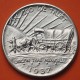 . @LUJO@ ESTADOS UNIDOS 1/2 DOLAR 1937 D JEFE INDIO - OREGON TRAIL KM.159 MONEDA DE PLATA USA Half Dollar Commemorative