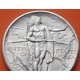 . @LUJO@ ESTADOS UNIDOS 1/2 DOLAR 1937 D JEFE INDIO - OREGON TRAIL KM.159 MONEDA DE PLATA USA Half Dollar Commemorative