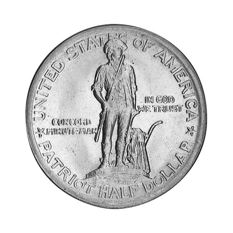. ESTADOS UNIDOS 1/2 DOLAR 1925 LEXINGTON CONCORD SESQUICENTENNIAL MONEDA DE PLATA SC- Half Dollar Commemorative