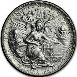 . @LUJO@ ESTADOS UNIDOS 1/2 DOLAR 1935 P FUERTE EL ALAMO - ESTADO DE TEXAS MONEDA PLATA Half Dollar Commemorative