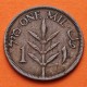 PALESTINA 1 MIL 1927 ESPIGA DE CEREAL Bajo dominio de INGLATERRA KM.1 MONEDA DE BRONCE MBC Palestine