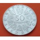 AUSTRIA 50 SCHILLINGS 1970 UNIVERSIDAD DE INNSBRUCK KM.2908 MONEDA DE PLATA SC- OSTERREICH SILVER 0,60 ONZAS