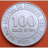 PERU 100 SOLES DE ORO 1980 ESCUDO y VALOR 1º AÑO DE EMISIÓN KM.283 MONEDA DE NICKEL SC-