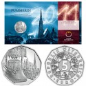 . @RARA@ AUSTRIA 5 EUROS 2011 CAMPANA PUMMERIN Bell KM.3195 MONEDA DE PLATA SC Österreich silver coin BLISTER