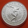 . @Tirada 999 - 5 ONZAS@ GIBRALTAR 5 CROWN 1991 DISCÓBOLO OLIMPIADA BARCELONA 92 KM.XXX MONEDA DE PLATA CÁPSULA