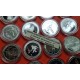 . 13 ONZAS DE PLATA PURA x España 2000 PESETAS 1990+1991+1992 OLIMPIADA DE BARCELONA PROOF ESTUCHE FNMT 16 monedas