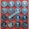 . 13 ONZAS DE PLATA PURA x España 2000 PESETAS 1990+1991+1992 OLIMPIADA DE BARCELONA PROOF ESTUCHE FNMT 16 monedas