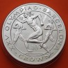 . @Tirada 999 - 10 ONZAS@ GIBRALTAR 10 CROWN 1991 CORREDORES OLIMPIADA BARCELONA 92 KM.107 MONEDA DE PLATA CÁPSULA