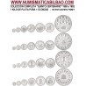 1 KILO de PLATA PURA x España V CENTENARIO 100+200+500+1000+2000+5000+10000 PESETAS 1989+1990+1991+1992 FNMT 28 monedas 33 ONZAS