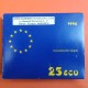 ESPAÑA 25 ECU 1994 BATALLA DE LEPANTO y MIGUEL DE CERVANTES MONEDA DE PLATA Cincuentin ESTUCHE FNMT 25 Ecus 1994 5 ONZAS