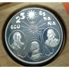 5  ONZAS x ESPAÑA 25 ECU 1995 LA MARINA ESPAÑOLA BARCO y ALMIRANTES MONEDA DE PLATA SI ESTUCHE FNMT 25 Ecus 1995 Cincuentín