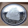 5  ONZAS x ESPAÑA 25 ECU 1995 LA MARINA ESPAÑOLA BARCO y ALMIRANTES MONEDA DE PLATA SI ESTUCHE FNMT 25 Ecus 1995 Cincuentín