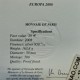 . Tirada 497 Monedas x FRANCIA 20 EUROS 2008 EUROPA - SEMEUSE MONEDA DE PLATA PROOF France Monnaie 5 ONZAS