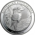 AUSTRALIA 1 DOLAR 2014 KOOKABURRA MONEDA DE PLATA PURA $1 Dollar Coin ONZA OZ CÁPSULA