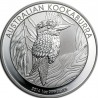 AUSTRALIA 1 DOLAR 2014 KOOKABURRA MONEDA DE PLATA PURA $1 Dollar Coin ONZA OZ CÁPSULA