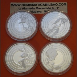 . @AGOTADAS@ SAMOA 5 DOLARES 2022+2023 BUGS BUNNY - PIOLIN - CORRECAMINOS PATO LUCAS Oz Looney Tunes PLATA ONZA