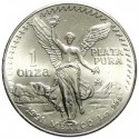 MEXICO 1 ONZA 1991 ANGEL LIBERTAD MONEDA DE PLATA PURA SC Mejico Silver coin OZ OUNCE CAPSULA R/3