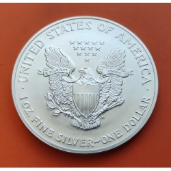 ESTADOS UNIDOS 1 DOLAR 2004 EAGLE LIBERTY MONEDA DE PLATA PURA SC $1 Dollar Coin USA UNITED STATES ONZA OZ OUNCE