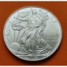 ESTADOS UNIDOS 1 DOLAR 2008 EAGLE LIBERTY MONEDA DE PLATA PURA SC $1 Dollar Coin USA UNITED STATES ONZA OZ OUNCE