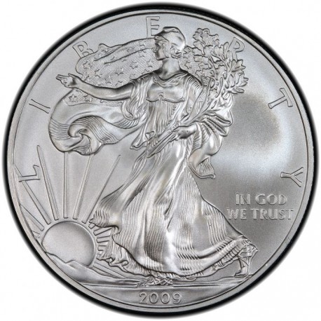 ESTADOS UNIDOS 1 DOLAR 2009 EAGLE LIBERTY @VER FOTOS@ MONEDA DE PLATA PURA SC $1 Dollar Coin USA ONZA OZ OUNCE