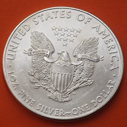 ESTADOS UNIDOS 1 DOLAR 2009 EAGLE LIBERTY MONEDA DE PLATA PURA SC $1 Dollar Coin USA UNITED STATES ONZA OZ OUNCE