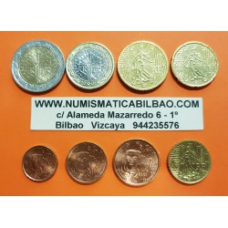 FRANCIA MONEDAS EURO 2001 SC 1+2+5+10+20+50 Centimos + 1 EURO + 2 EUROS 2001 Serie Tira 3º AÑO DE EMISION @LA DE LA FOTO@