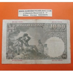 ESPAÑA 1000 PESETAS 1949 MARQUES DE SANTILLAN Sin Serie 1317644 Pick 138 BILLETE @ESCASO@ Spain banknote