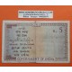 . @SUPER RARO - PVP NUEVO 3.800€@ INDIA 5 RUPIAS 1917 KING GEORGE V Serie J-82 Pick 4 BILLETE MUY CIRCULADO 5 Rupees
