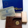 ESPAÑA 10 ECU 1989 COLUMNAS DE HÉRCULES Plus Ultra MONEDA FNMT 3,11 GRAMOS DE ORO PURO 1/10 ONZA