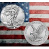 . @ENVÍO HOY@ ESTADOS UNIDOS 1 DOLAR 2026 EAGLE Letra W LIBERTY MONEDA DE PLATA PURA cápsula 1 ONZA Oz