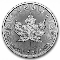 . @ENVÍO HOY@ CANADA 5 DOLARES 2026 HOJA DE ARCE Rey CARLOS III MONEDA DE PLATA PURA 9999 Oz 1 ONZA