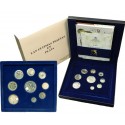 . @RARAS@ ESPAÑA ESTUCHE FNMT LAS ULTIMAS PESETAS EN PLATA 1+5+10+25+50+100+200+500+2000 PESETAS 2001 CERTIFICADO 9 monedas