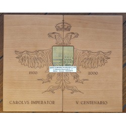 . 7 monedas x ESPAÑA 2000 PESETAS 2000 (6 uds) + 10000 PESETAS 2000 PLATA ESTUCHE FNMT V CENTENARIO DE CARLOS V