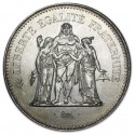 FRANCIA 50 FRANCOS 1978 HERCULES KM.941.1 MONEDA DE PLATA SC + IMPERFECCIONES France silver 0,87 ONZAS