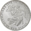 ALEMANIA 10 MARCOS 1972 G ATLETAS OLIMPIADA DE MUNICH KM.132 MONEDA DE PLATA SC- Germany 10 Marks silver 0,30 ONZAS