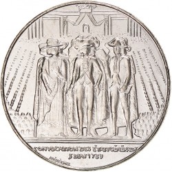 FRANCIA 1 FRANCO 1989 ESTADOS GENERALES KM.967 MONEDA DE NICKEL SC- France 1 Franc