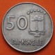 . @RARA@ GUINEA ECUATORIAL 50 BIPKWELE 1980 * 19 80 DICTADOR TEODORO OBIANG KM.53 MONEDA DE NICKEL MBC Equatorial Guinea