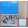 ESPAÑA CASA DE BORBON 3 monedas de 2000 PESETAS + 10000 PESETAS 1999 BORBONES Serie 3ª PLATA ESTUCHE FNMT