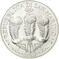 SAN MARINO 5 EUROS 2007 ANGELES y OPORTUNIDADES KM.473 MONEDA DE PLATA SC 18 grs Ley 925 0,53 ONZAS