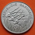 GABON 100 FRANCOS 1984 TRES ANTILOPES KM.13 MONEDA DE NICKEL SC- Africa @RARA@