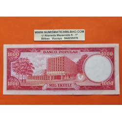 . @PVP NUEVO 69€@ GUINEA ECUATORIAL 1000 EKUELE 1975 MACIAS NGUEMA BIYOGO Serie 075325 Pick 13 BILLETE EBC- Equatorial Guinee